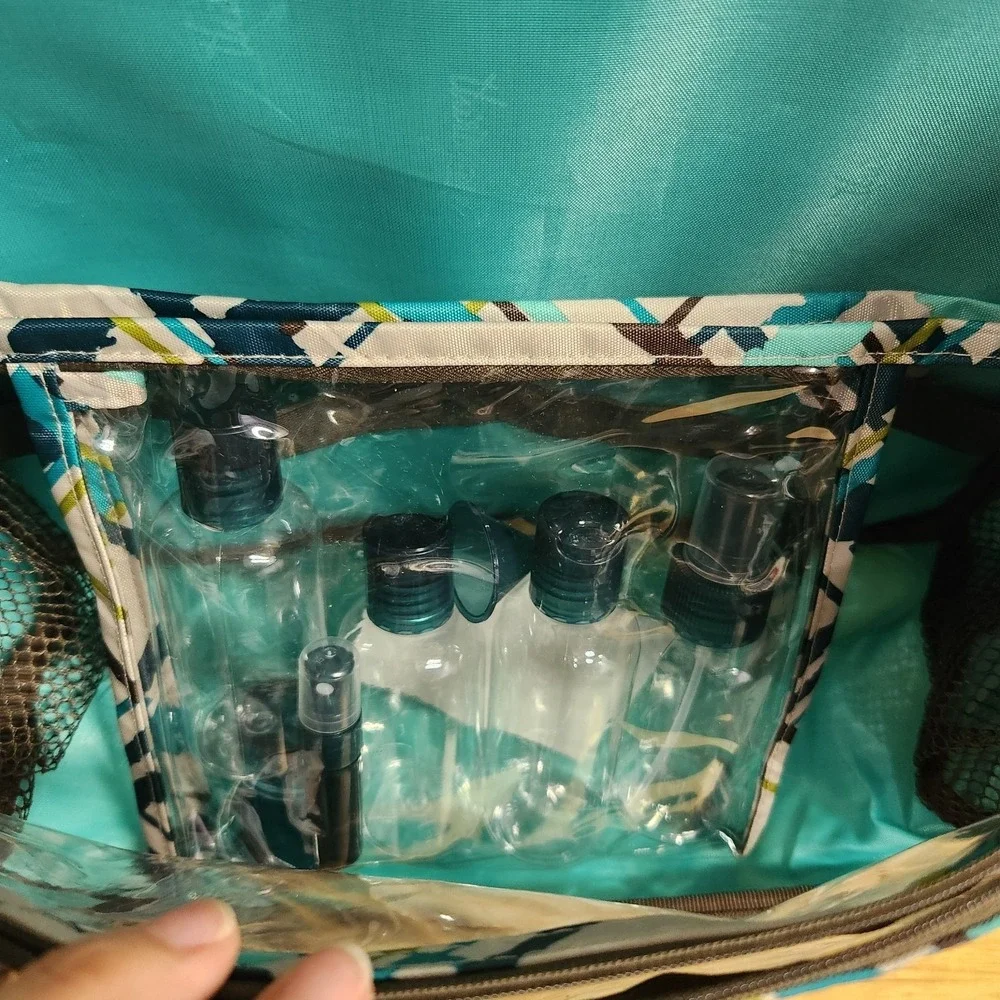 Thirty One 31 Bag Travel Shower Caddy Bag With Bottles Side Pockets Hang Storage - Picture 4 of 10